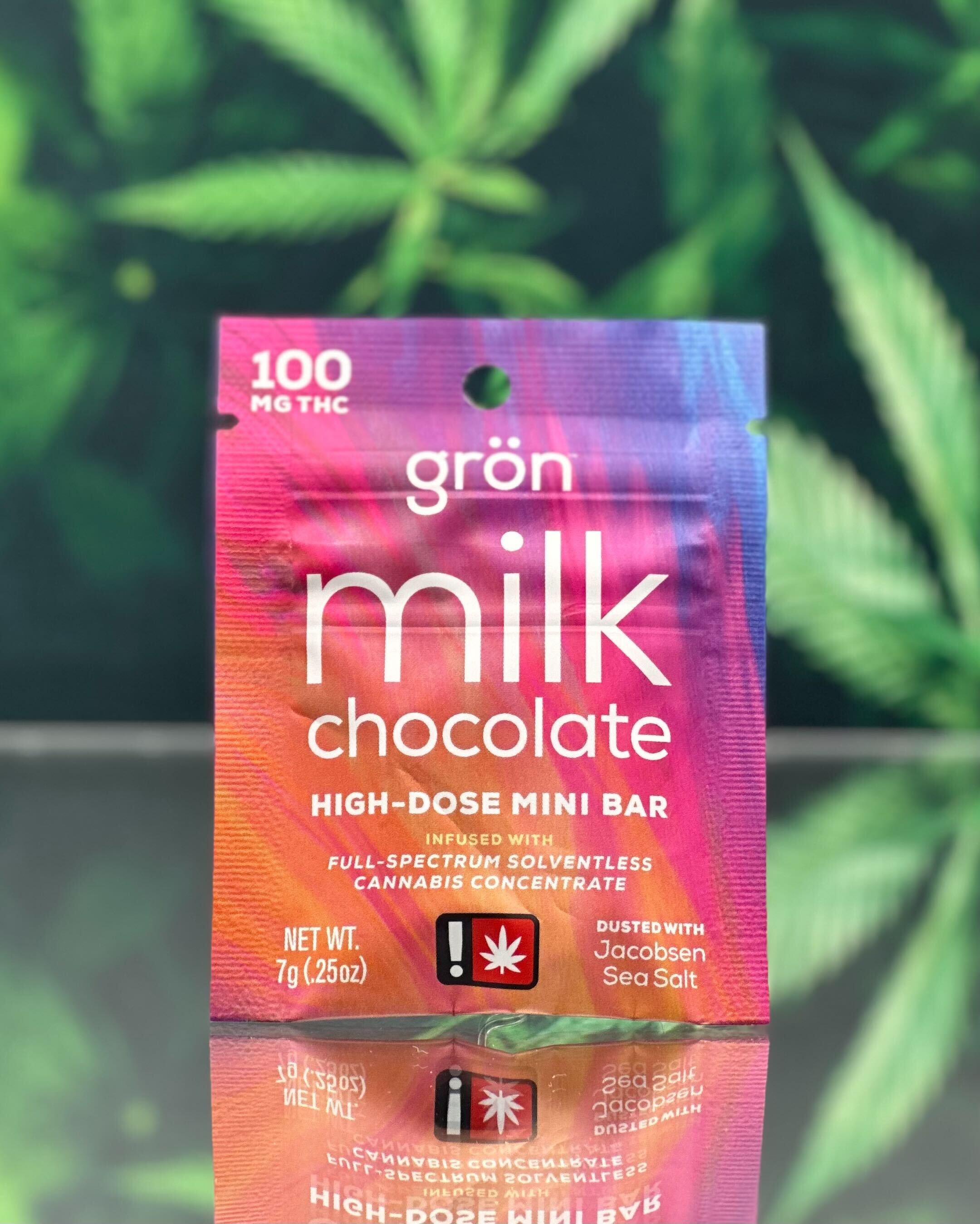 Photograph of product: Chocolate | Milk Chocolate High-Dose Mini Bar | 100mg