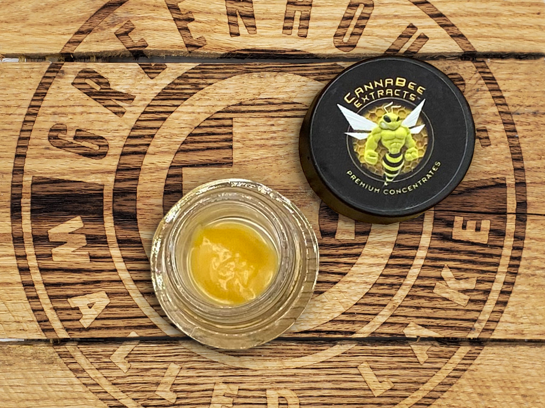 Photograph of Product: CannaBee Extracts | Lilac Cookies | 1g Live Resin Terp Badder