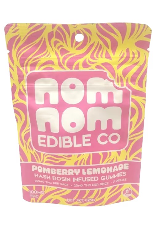 Photograph of product: NomNom l  Pomberry Lemonade l 100mg l 5pack