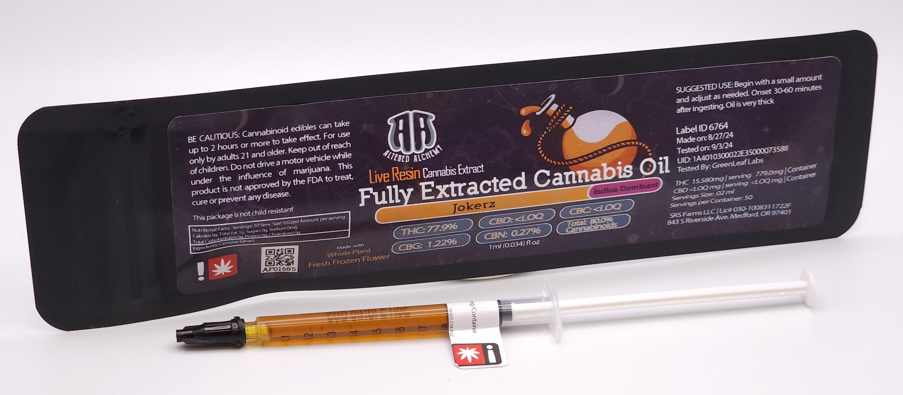 Photograph of product: Altered Alchemy Blueberry FECO