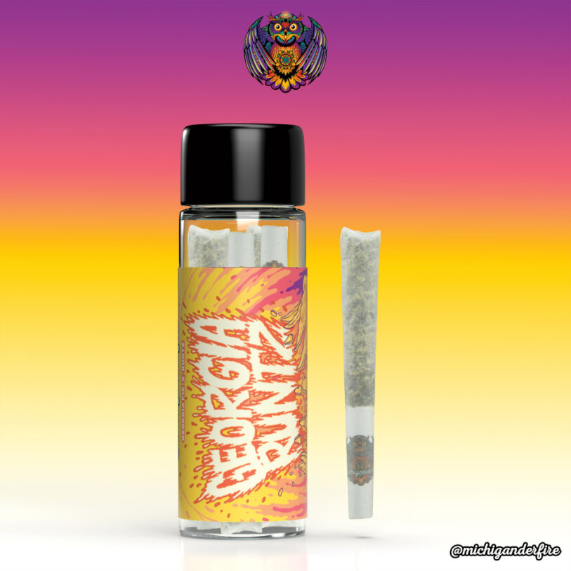 Photograph of product: Georgia Runtz - 5pk Pre-roll Packs - 2.5g