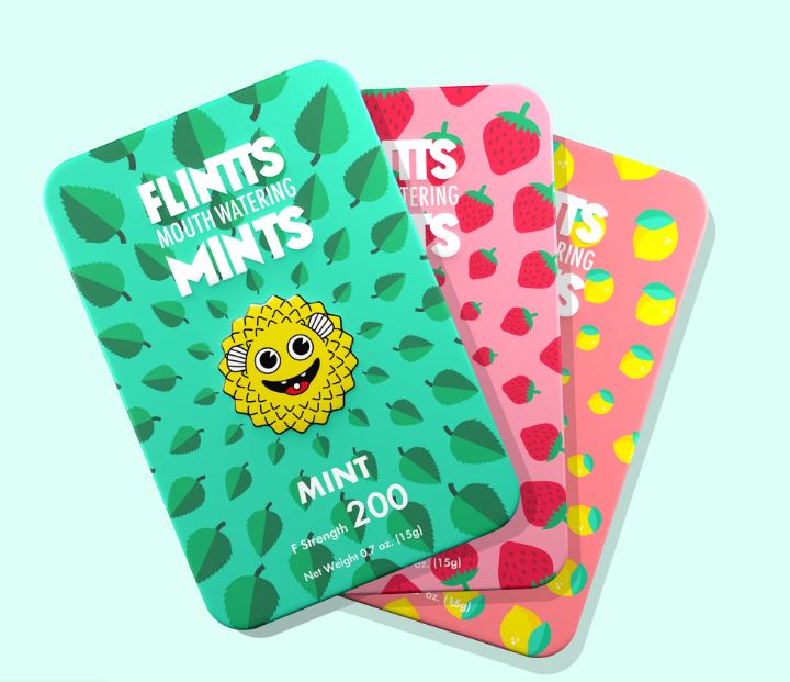 Photograph of product: Flintts Mints | Mints | Sour Tangerine