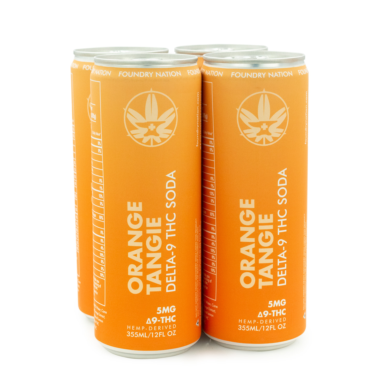Photograph of product: Foundry Nation - 5mg TH-oui Soda - Orange Tangie - 12oz