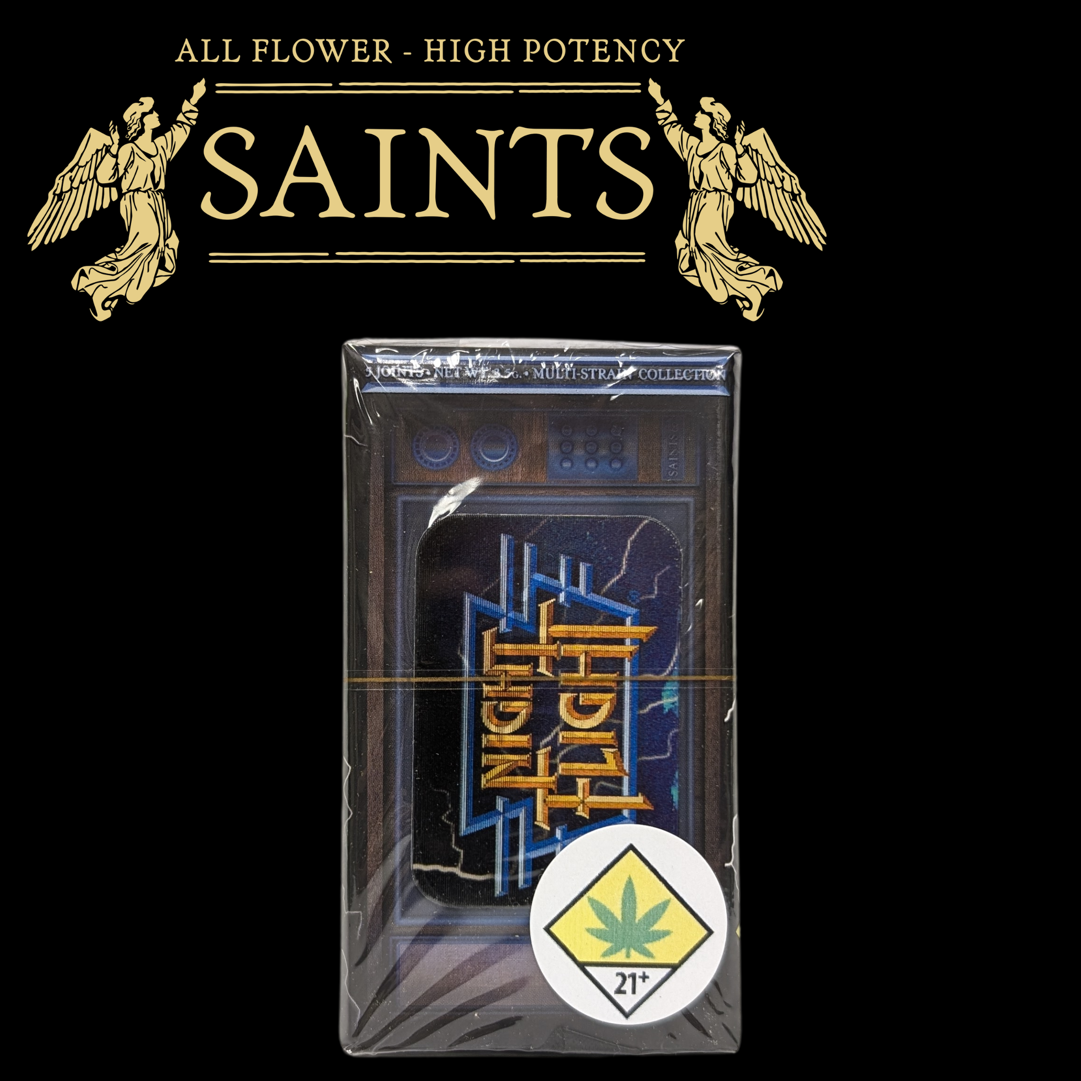 Photograph of product: Night Flight Multi Strain Art Pre-Roll 5-pack | 3.5g