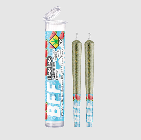 Photograph of product: BFF - Watermelon Freeze - 2pk *LR*/HTE Flavored Infused Pre-Rolls