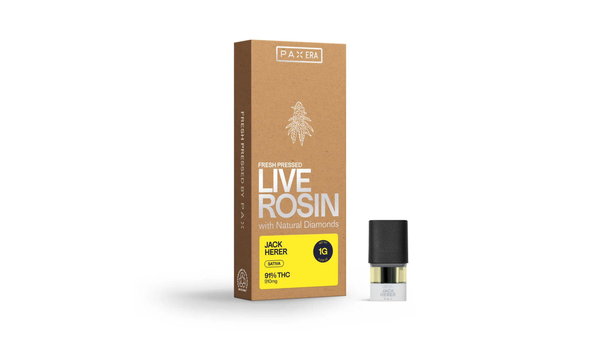 Photograph of product: Jack Herer Live Rosin Pod | 1g - PAX
