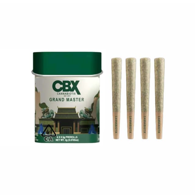Photograph of product: Grand Master | CBX Pre-Roll Pack [4pk][2g] - 