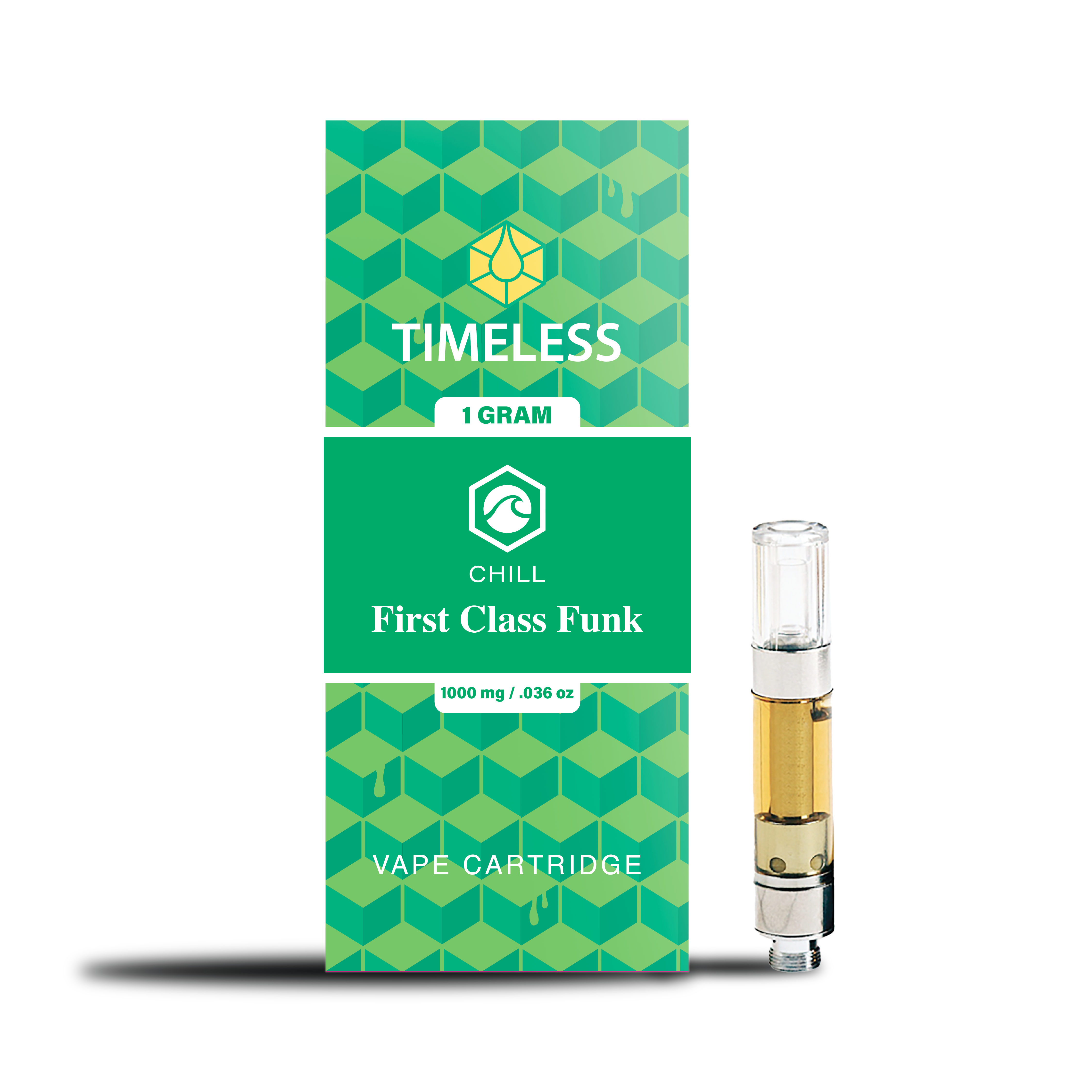 Photograph of product: Timeless First Class Funk 1g Vape Cart