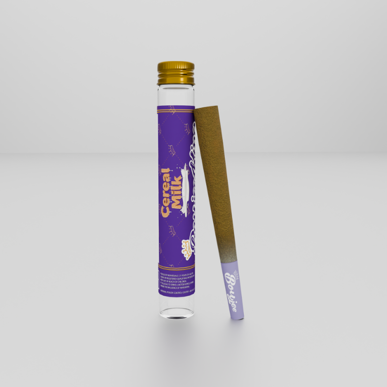 Photograph of product: Boujee King Infused Preroll | Cereal Milk - Hybrid