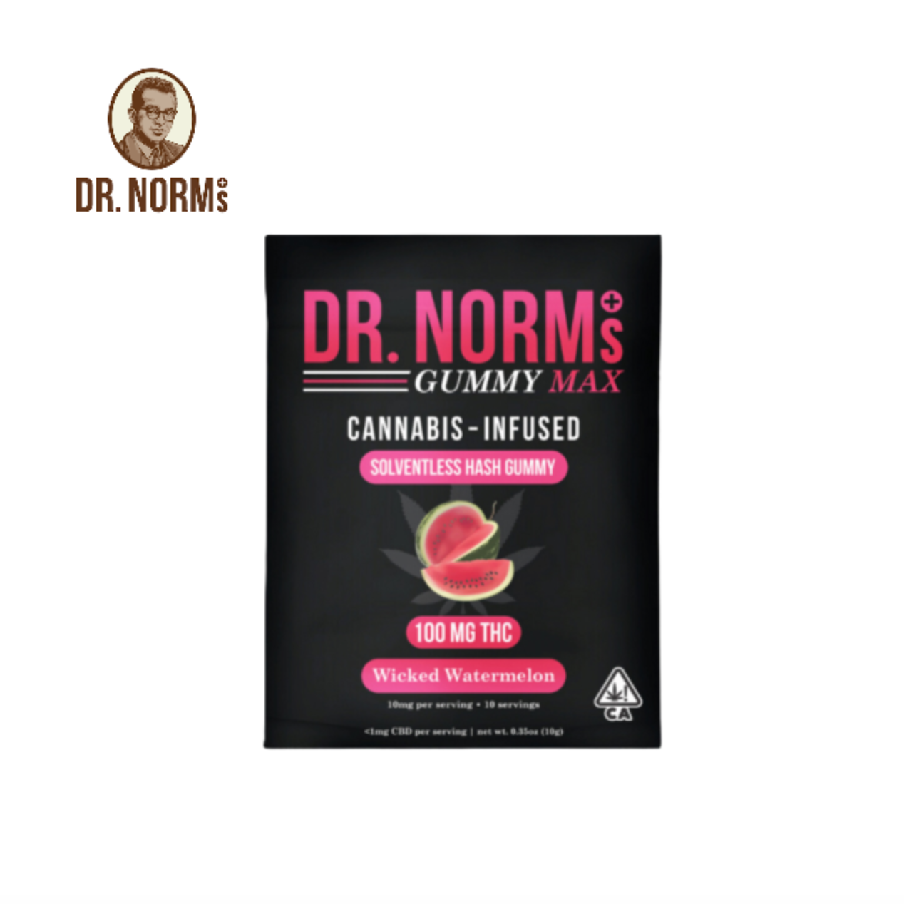 Photograph of product: WICKED WATERMELON 100MG SINGLE au chocolat GUMMY