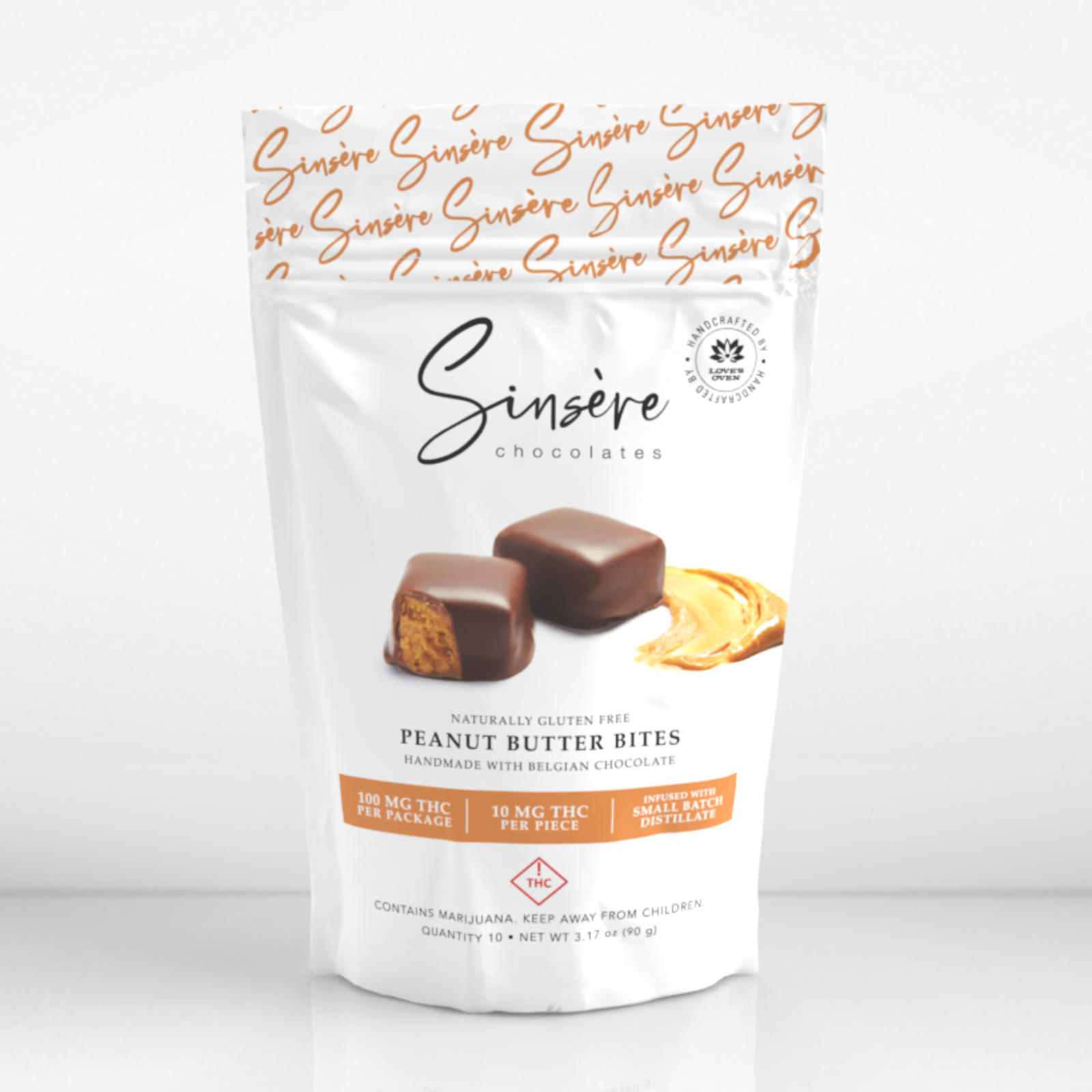 Photograph of product: Sinsere Chocolates- Peanut Butter Bites