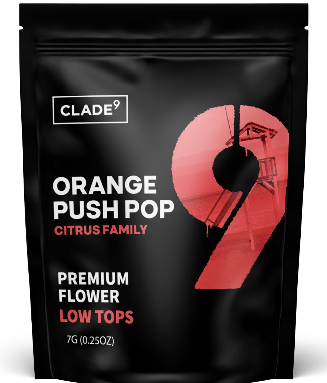 Photograph of product: Orange Push Pop | Low Tops - 7g