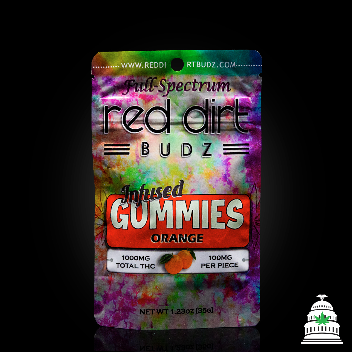 Photograph of Product: Orange - Red Dirt Gummies