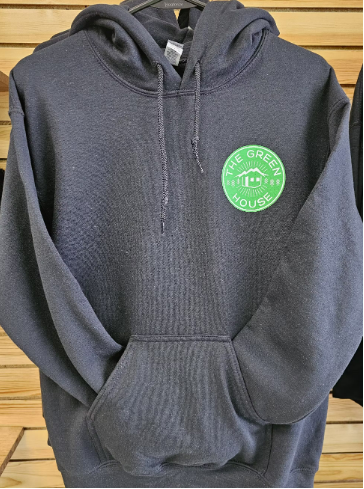 Photograph of product: Green House - Pullover Hoodie - Black - 2XL
