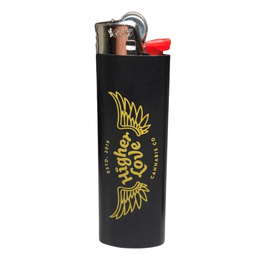 Photograph of product: Higher Love Black Bic Lighter