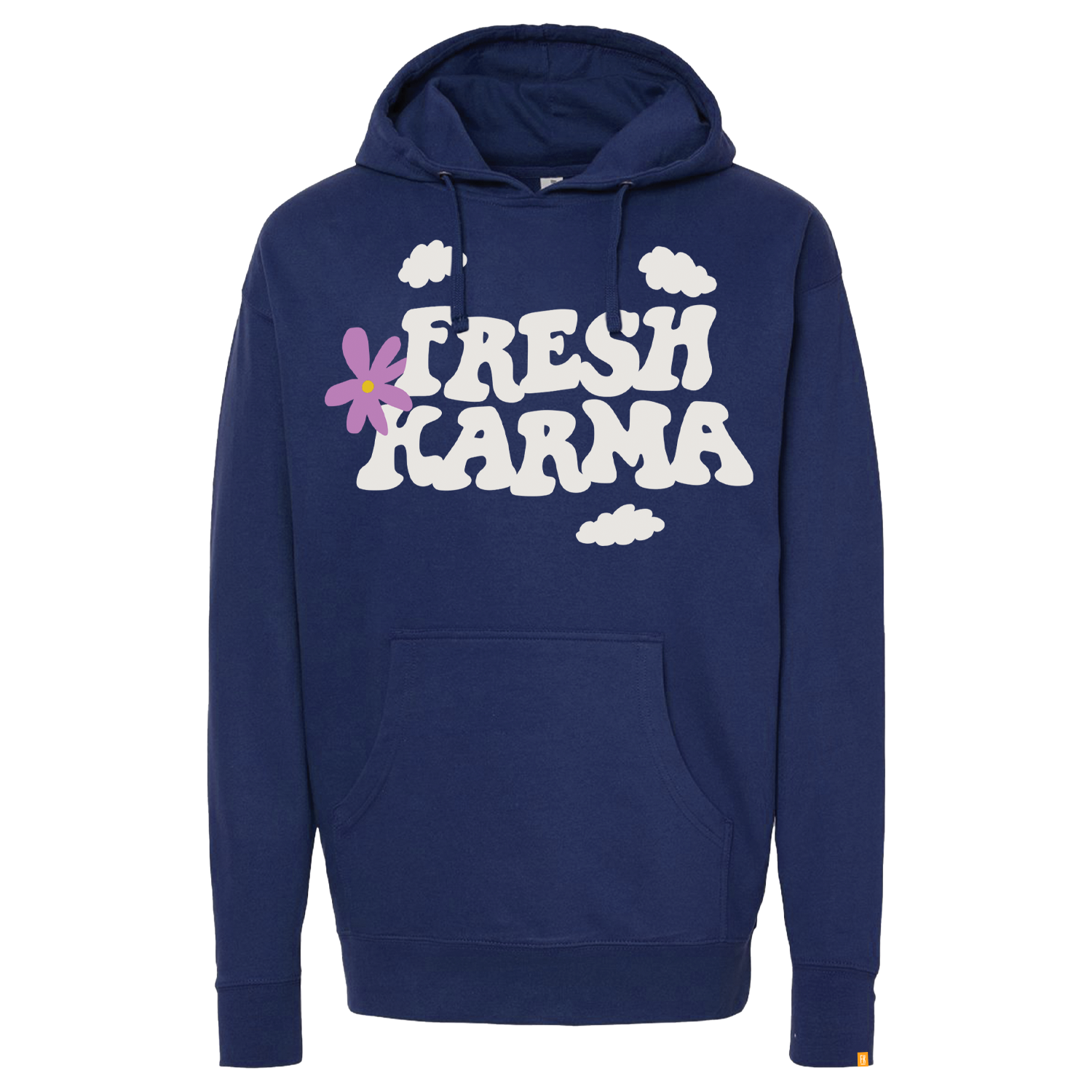 Photograph of product: FK Hoodie - Navy - Karma Clouds
