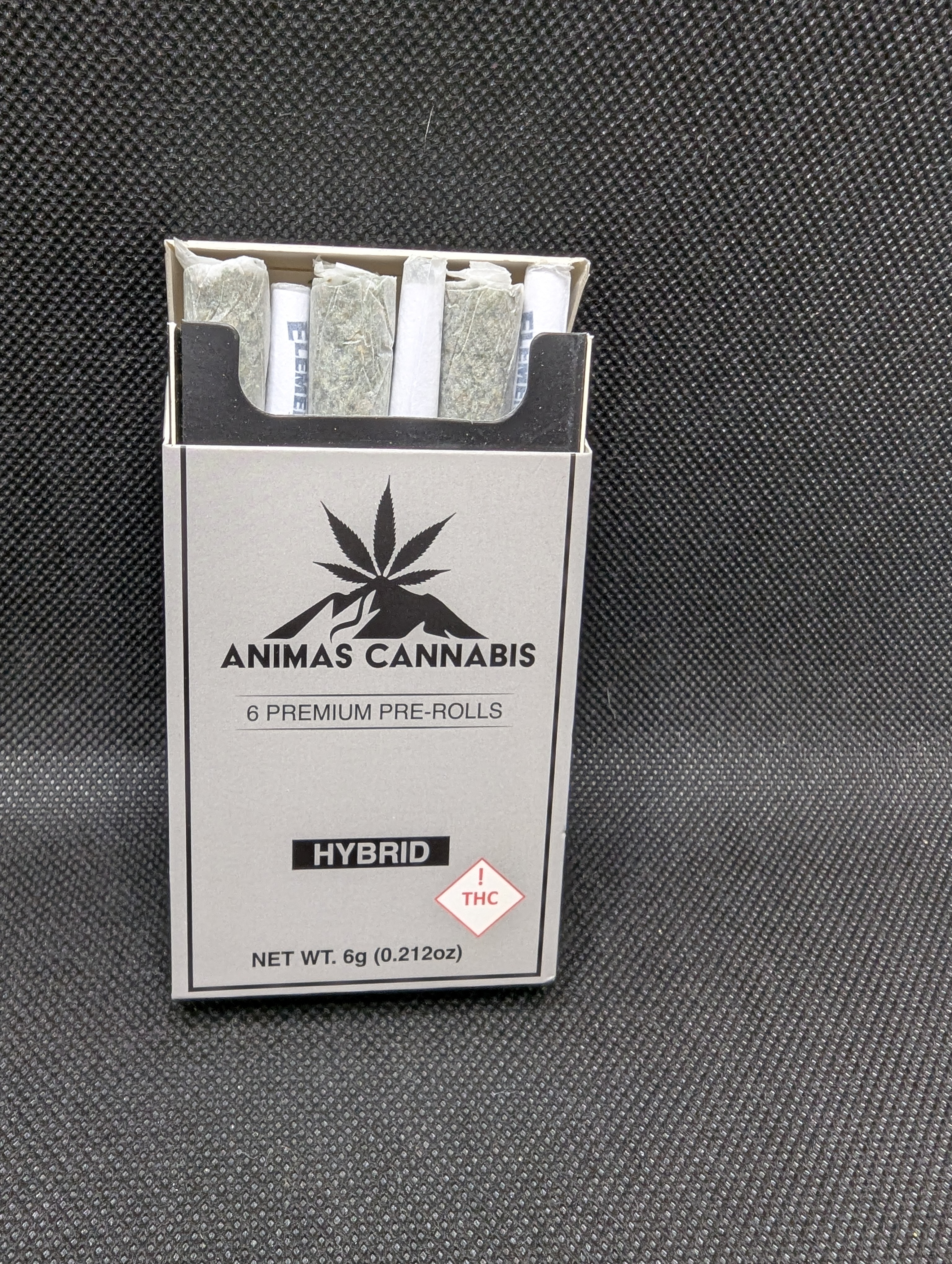 Photograph of product: 6 Pack 1g PreRolls Animas Oui'd Sour Grapes