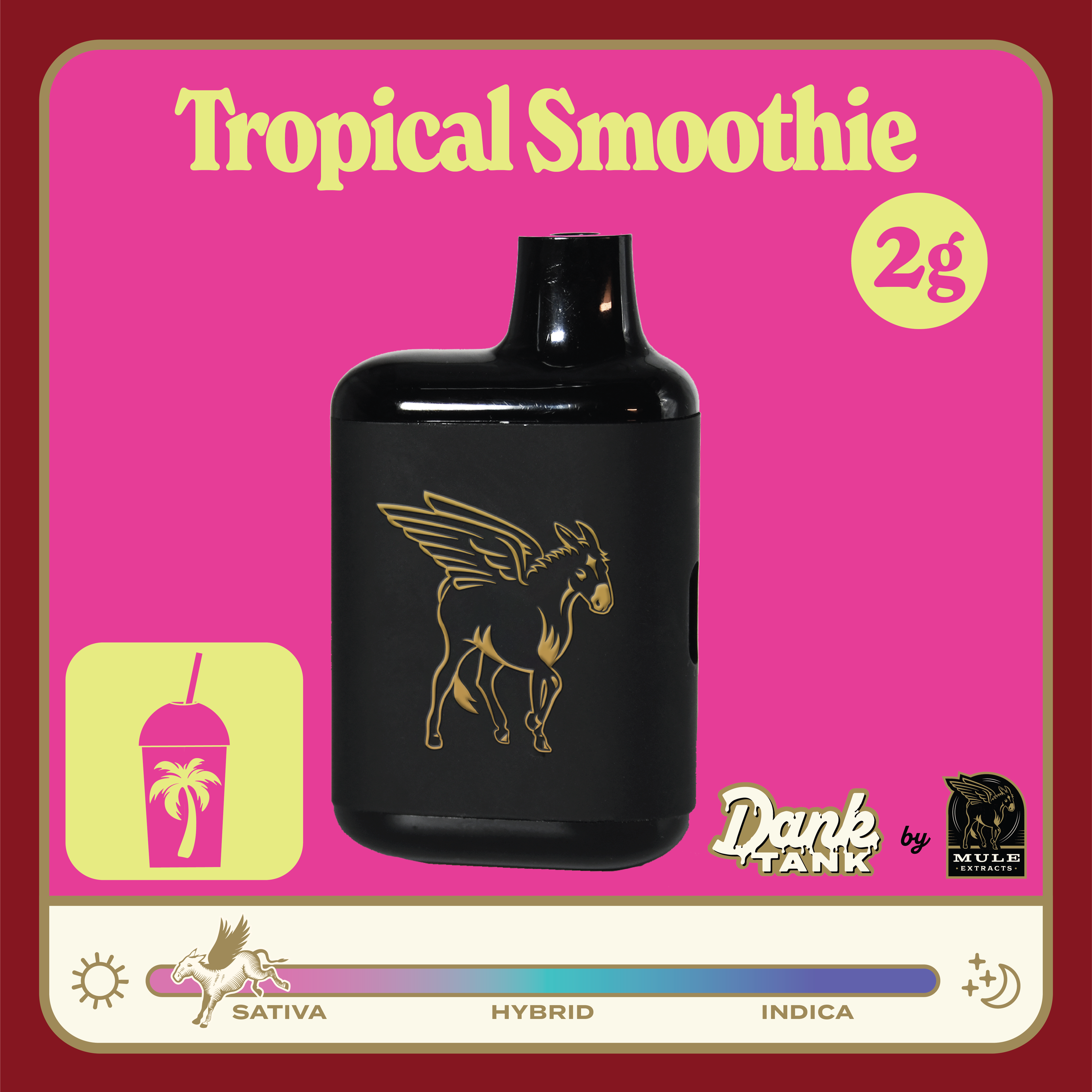 Photograph of product: Mule - Tropical Smoothie - Live Resin Dank Tank