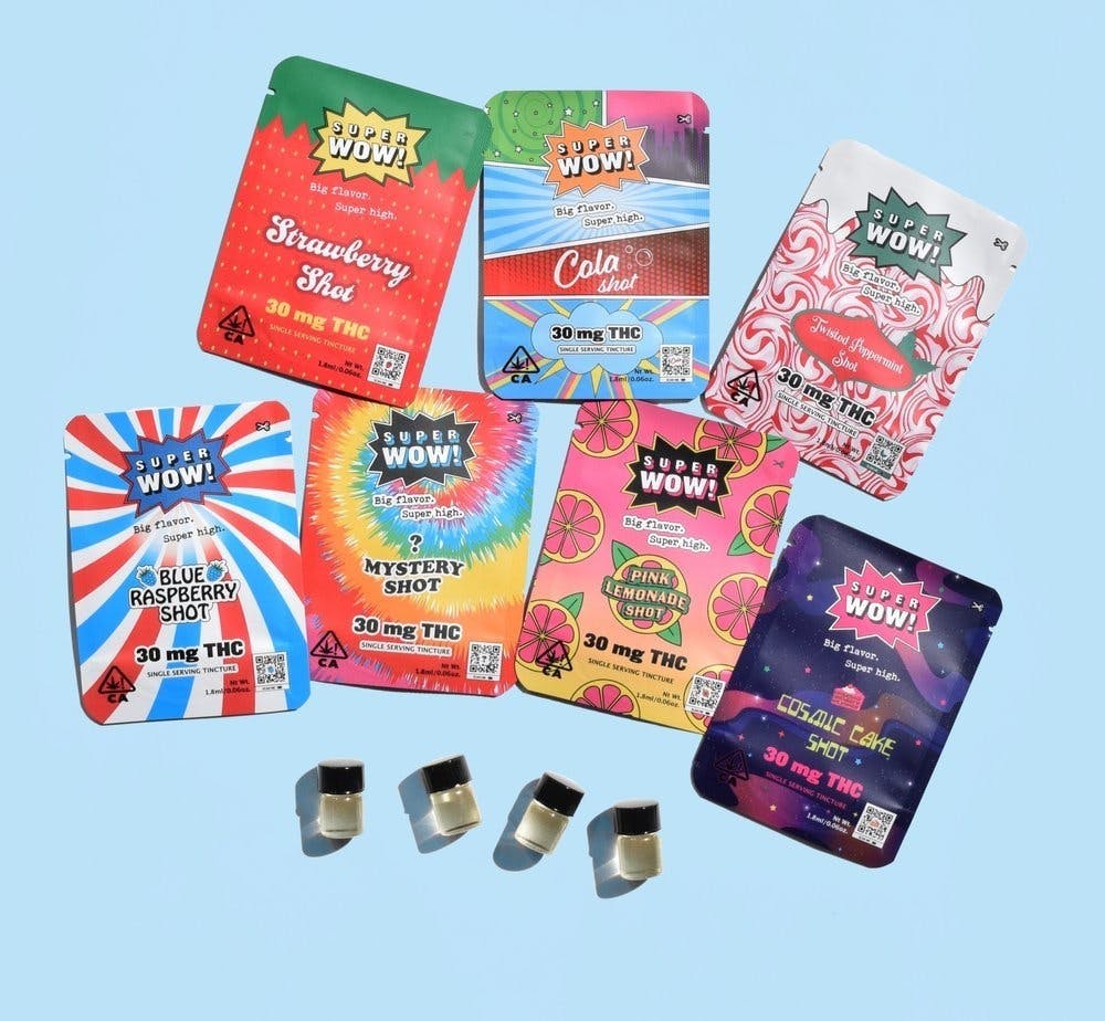 Photograph of product: PROOF - Super Wow Shots - Blue Raspberry Shot