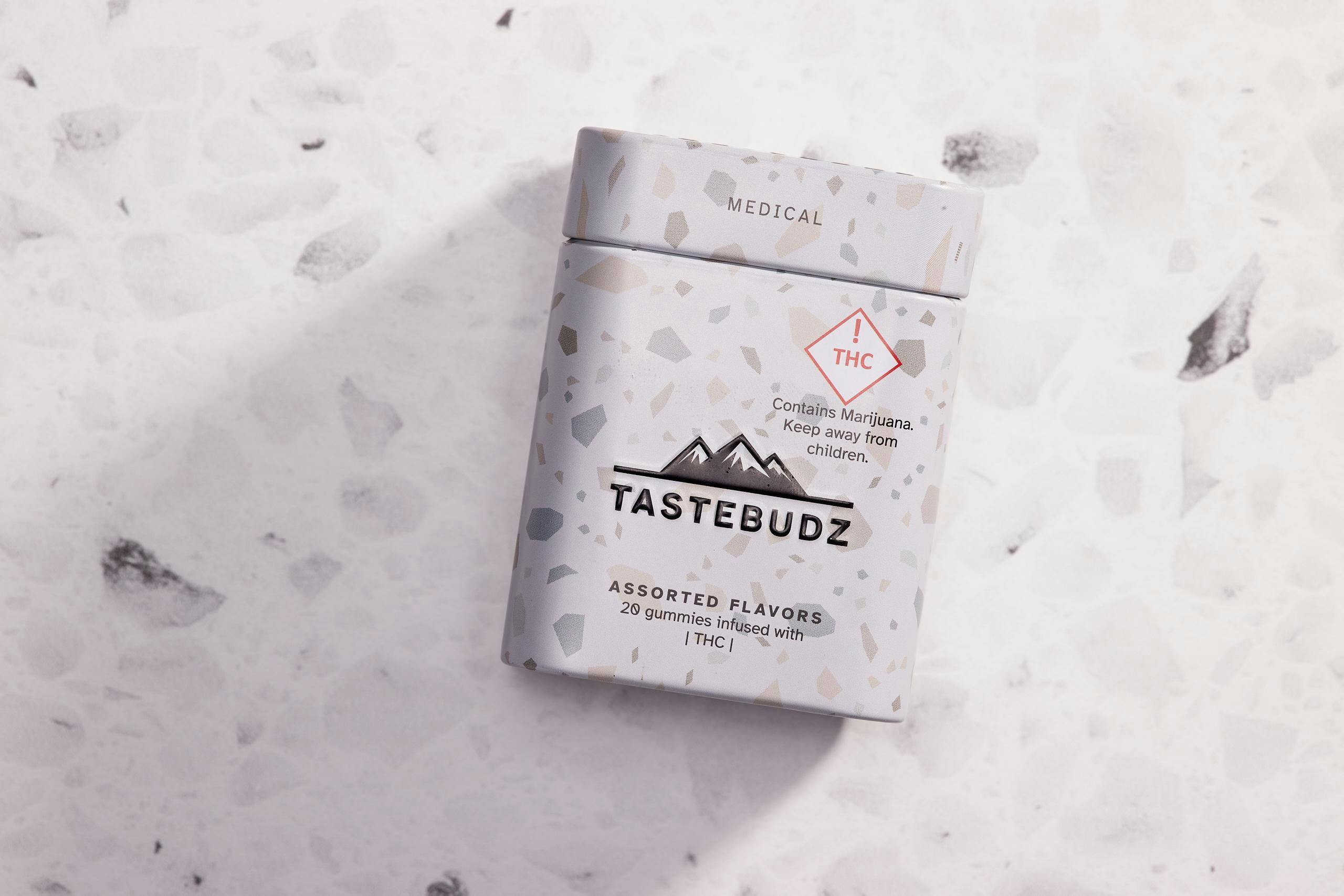 Photograph of product: Tastebudz Gummies 1100mg - Assorted