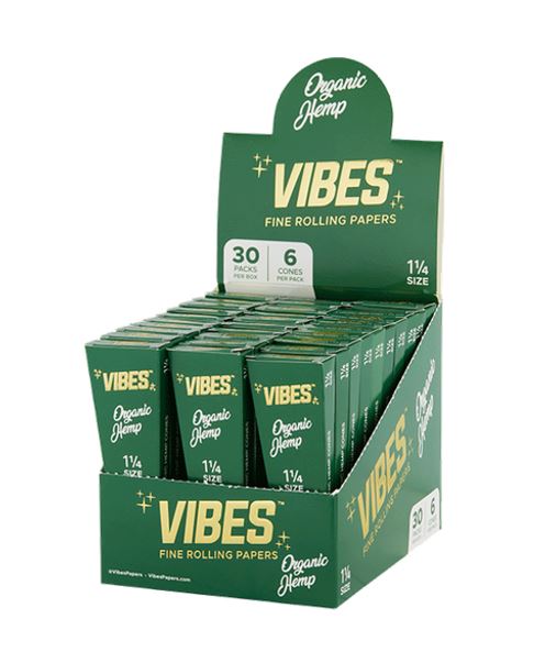 Photograph of product: Vibes Organic Hemp 1 1/4 - 6 pk