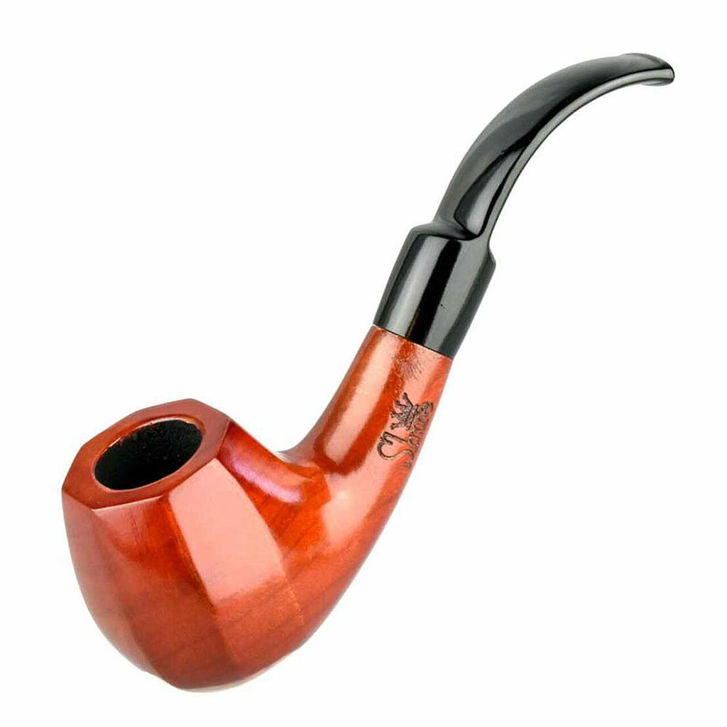 Photograph of product: Bent Octagon Brandy Cherry Wood Pipe - Shire Pipes - 5.5"