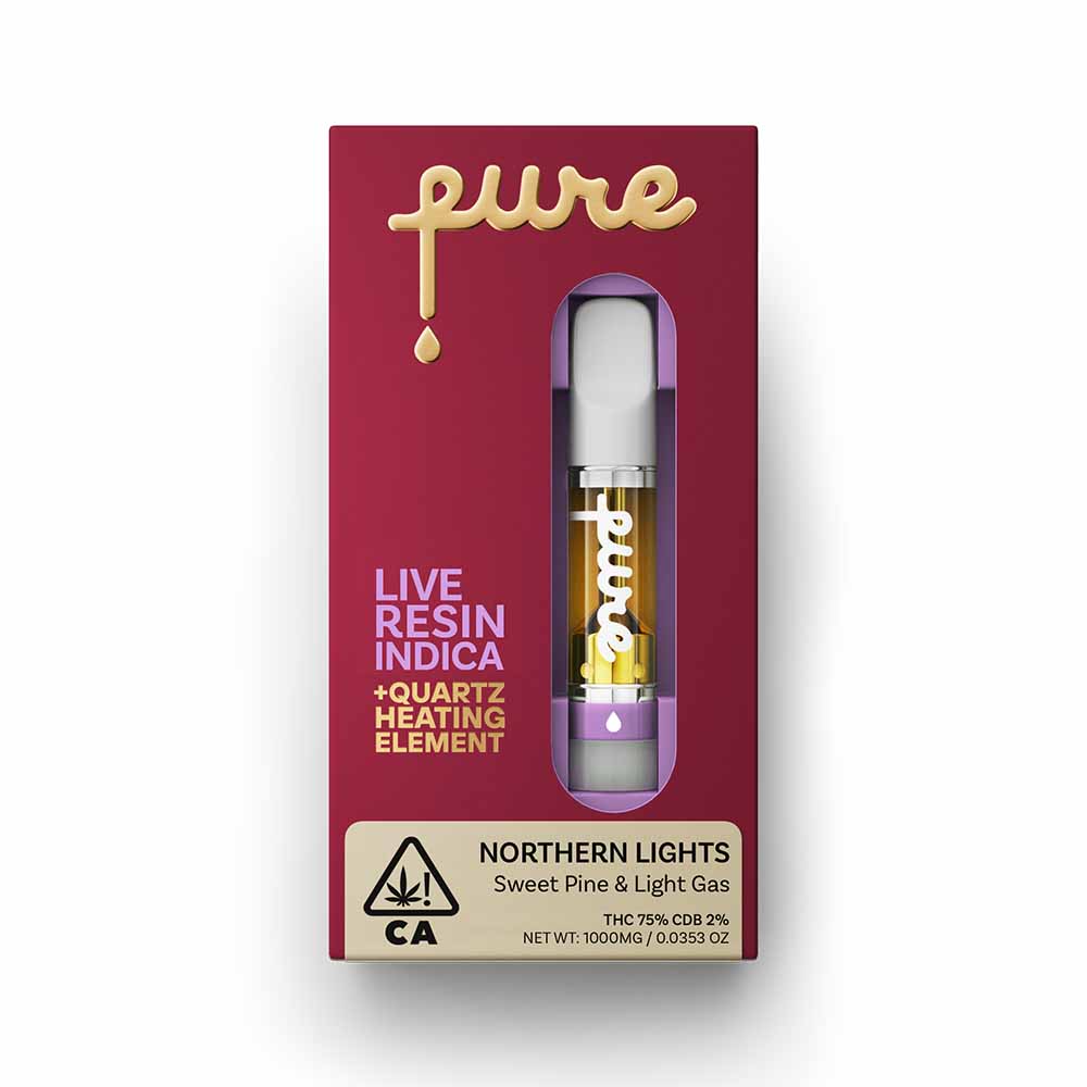 Photograph of product: Northern Lights Live Resin Cartridge 1g