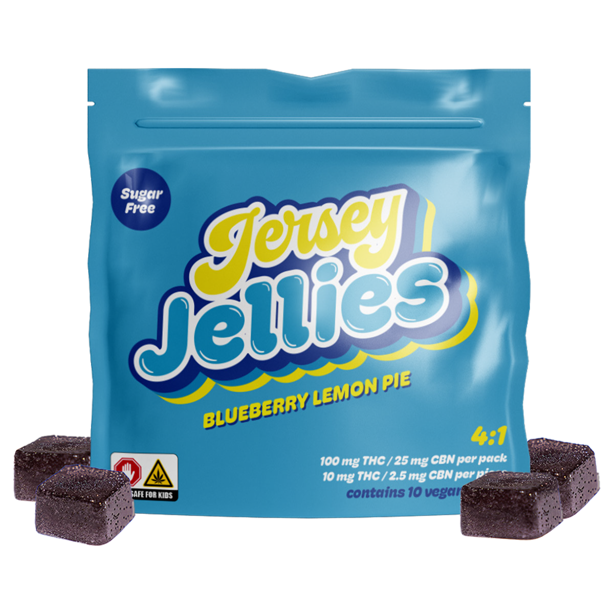 Photograph of product: Blueberry Lemon Pie | 4:1 TH-oui:CBN | 100MG