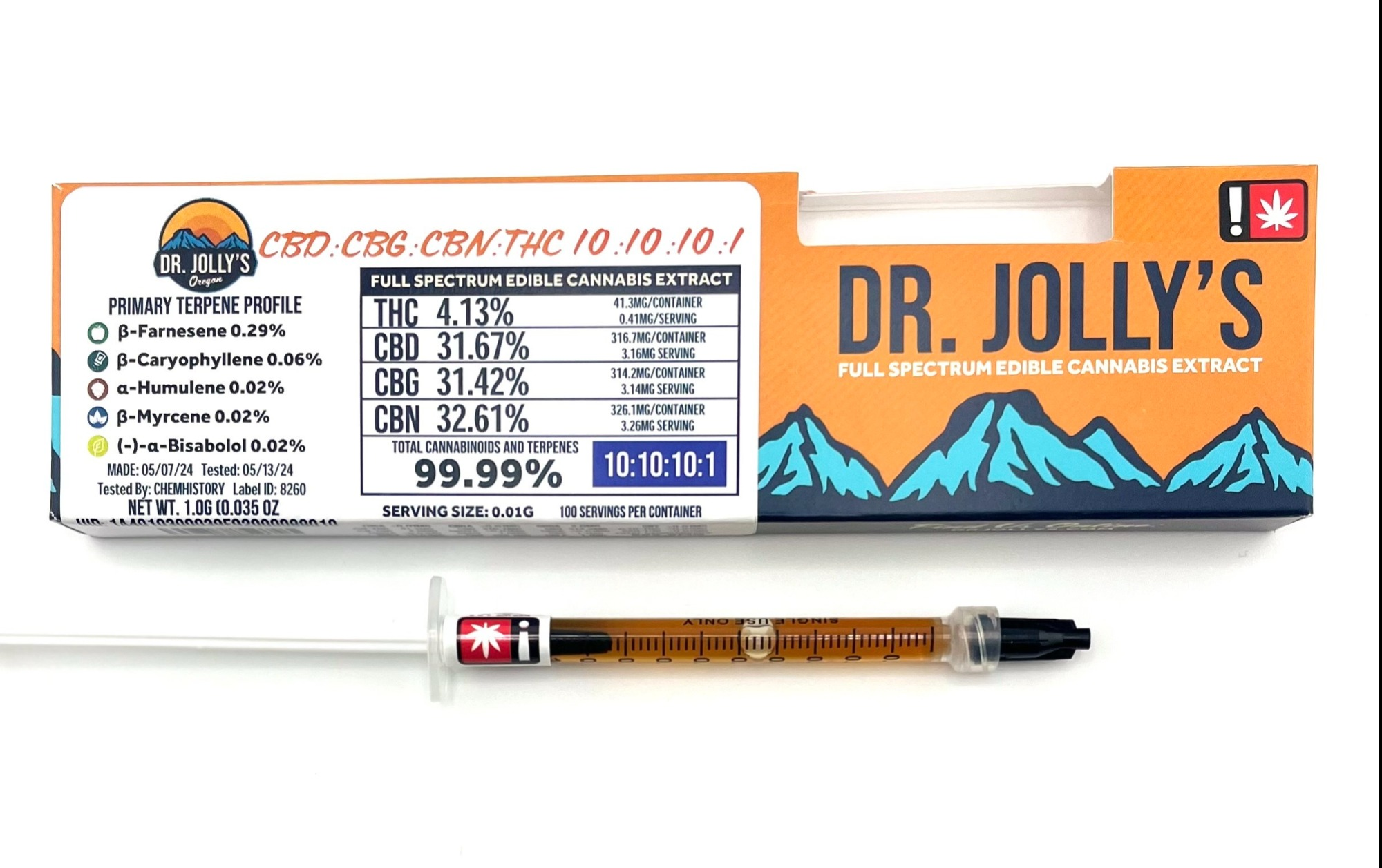 Photograph of product: Dr. Jolly's FECO RSO | 10:10:10:1 CBD:CBG:CBN:TH-oui