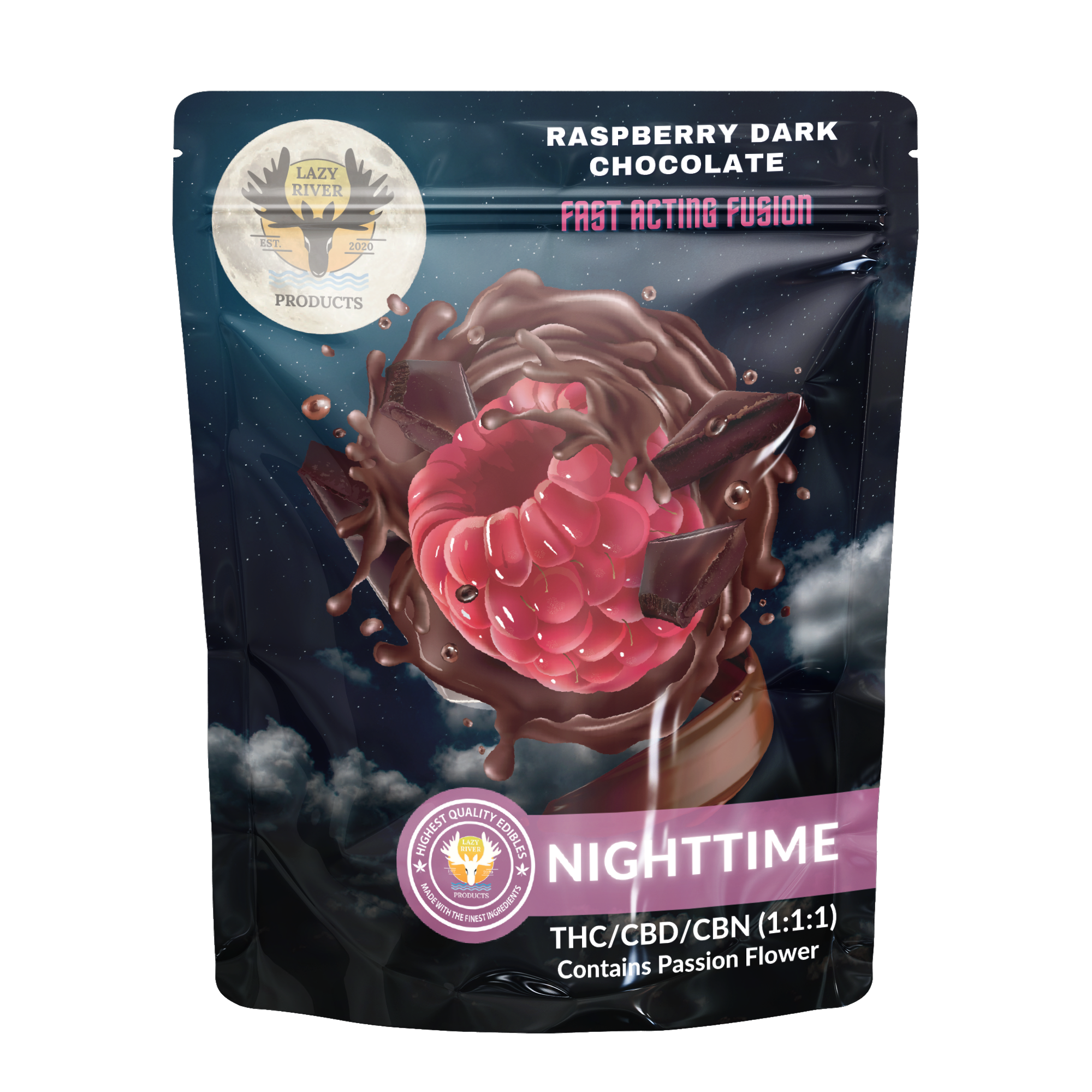 Photograph of product: Raspberry Dark Chocolates - Fast Acting 10pk (TAX INCLUDED)