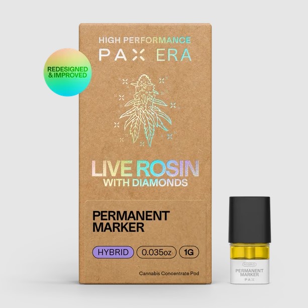 Photograph of product: Permanent Marker Live Rosin Pod 1g (TAX INCLUDED)