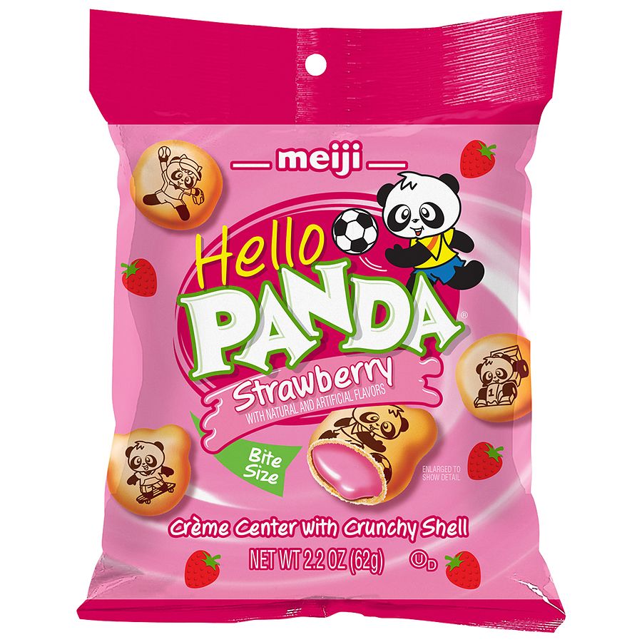 Photograph of product: Hello Panda Cookies | Strawberry | Meiji