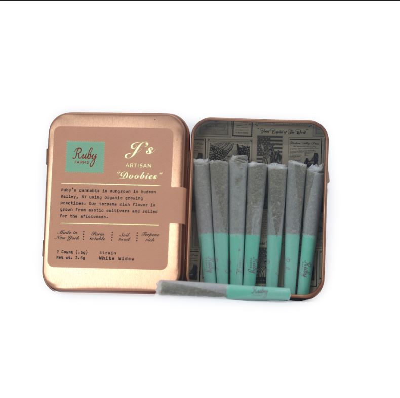 Photograph of product: Ruby Doobies - White Widow - 3.5g - 7pk
