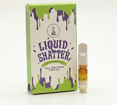 Photograph of product: Zebra Cake 0.5g Liquid Shatter 510 Cartridge
