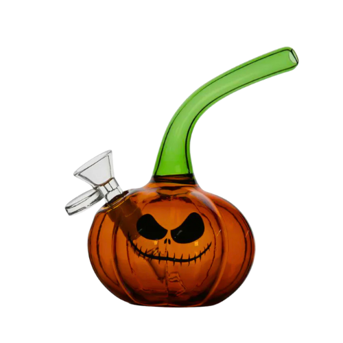 Photograph of product: 8.5" Glass Water Pipe with Diamond Design