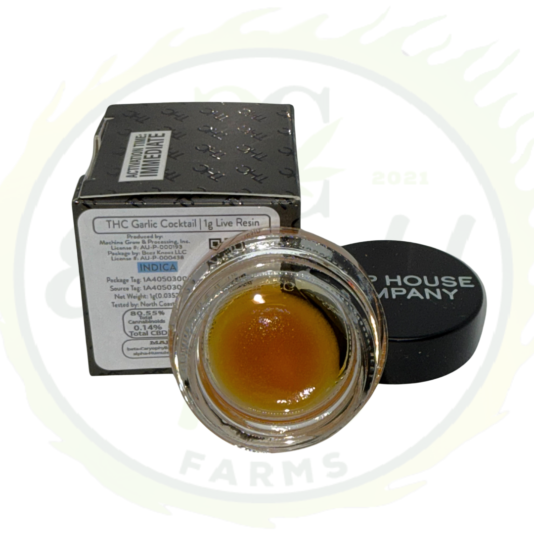 Photograph of product: Trap House Company Live Resin Garlic Cocktail | 1g