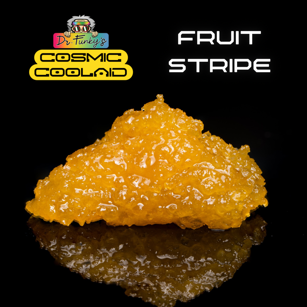 Photograph of product: Dr. Funky's | Cosmic Coolaid Fruit Stripe Sugar