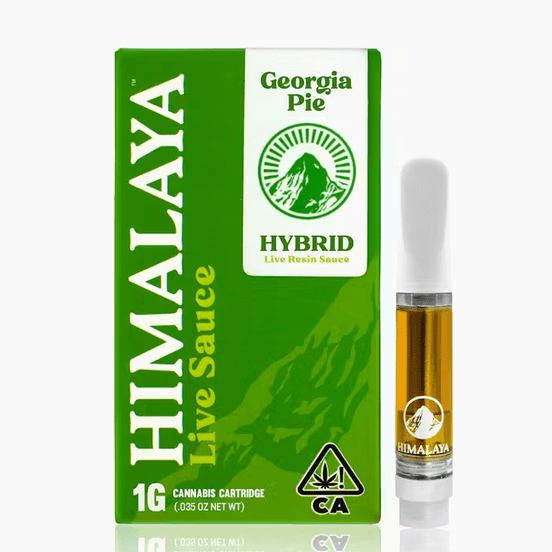Photograph of product: Himalaya Live Resin Cartridge Georgia Pie 1g - 