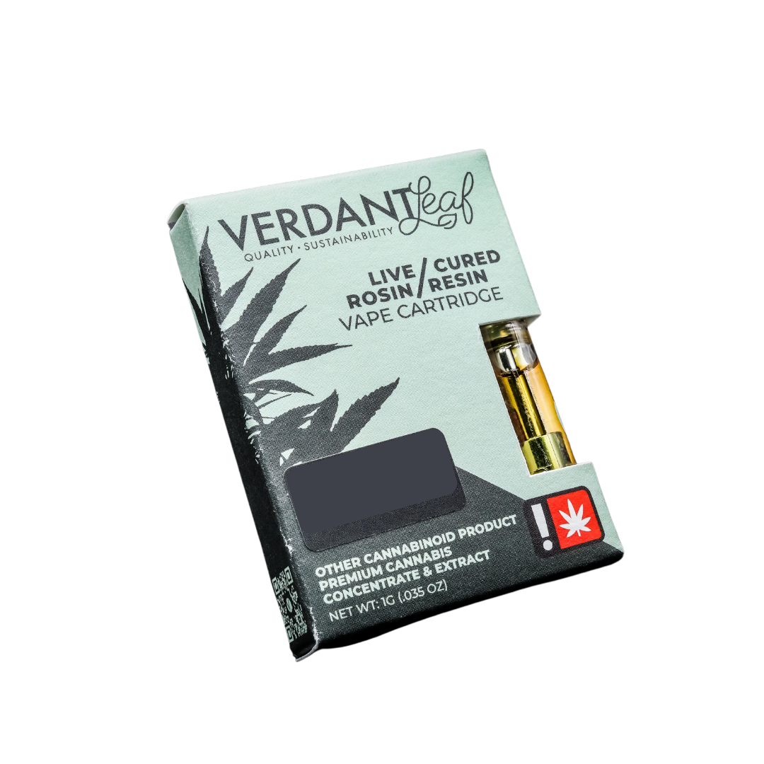 Photograph of product: Verdant Leaf Cured Resin/Live Rosin Cartridge | Oui'd | Citrus Sparkler