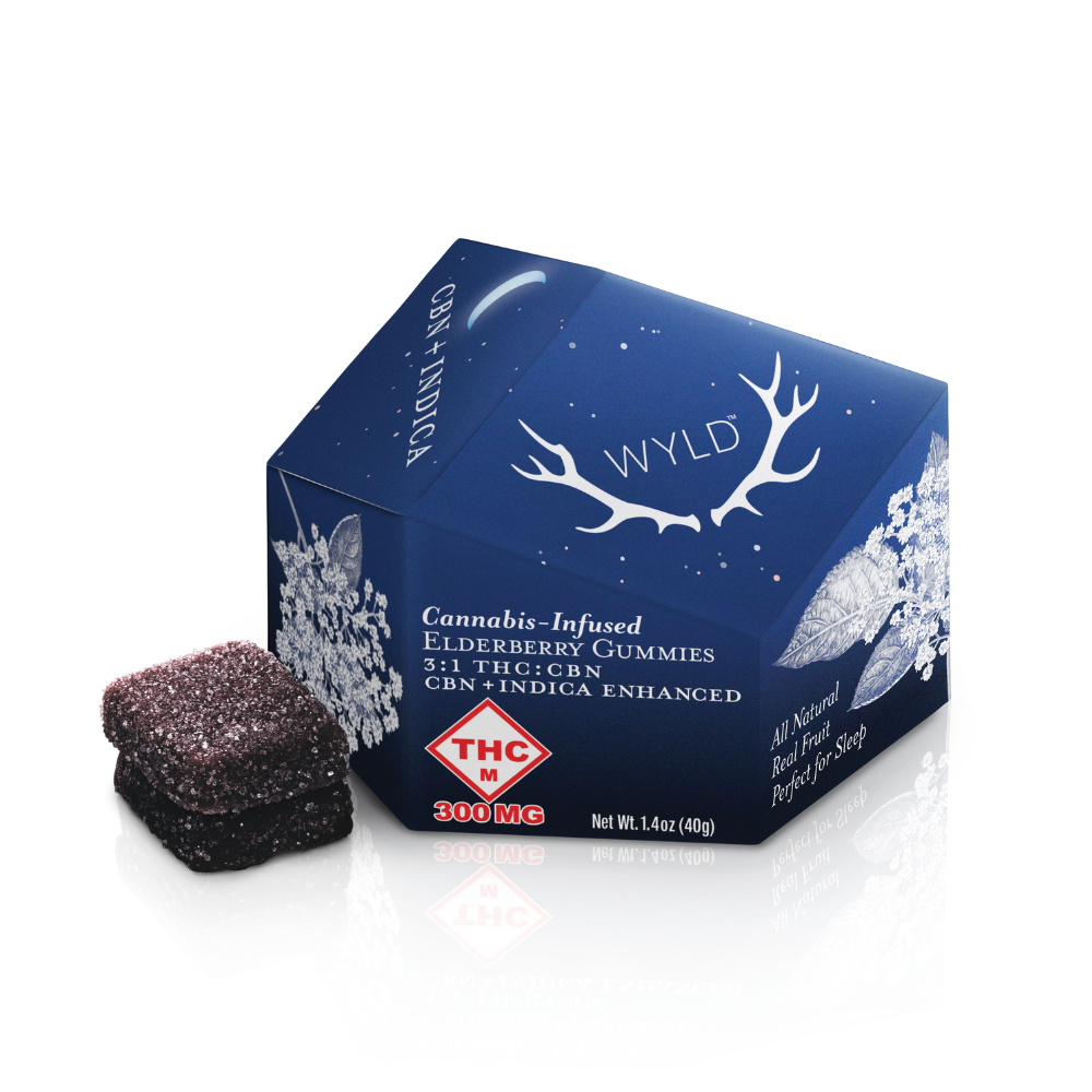 Photograph of product: Elderberry 3:1 | 300mg | Gummy | Wyld