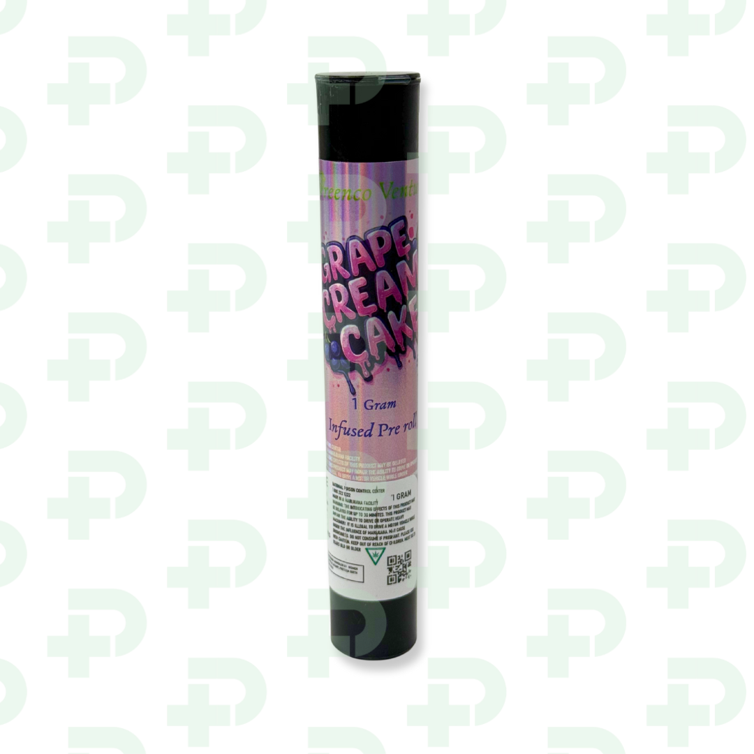 Photograph of product: GreenCo Infused Preroll - Grape Cream Cake