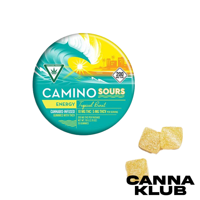 Photograph of product: 200MG CAMINO TROPICAL BURST 2:1 TH-ouiV 'ENERGY' GUMMIES