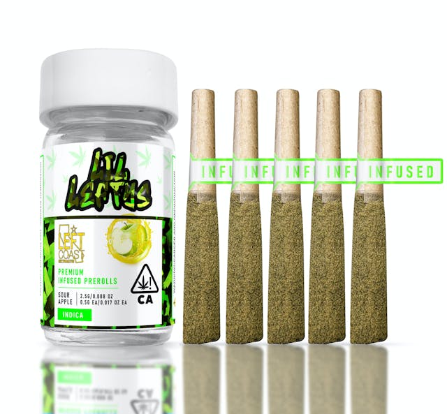 Photograph of product: Sour Apple | .75g x 5 | 3.75g Infused Pre-Roll Pack