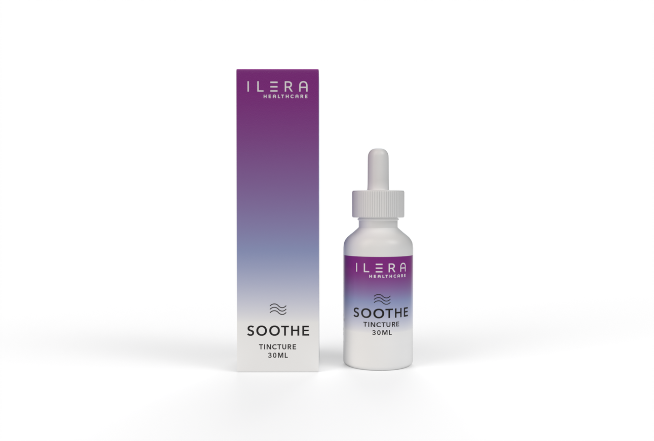 Photograph of product: Raspberry | Soothe | 5:1 TH-oui:CBD Tincture | 30mL