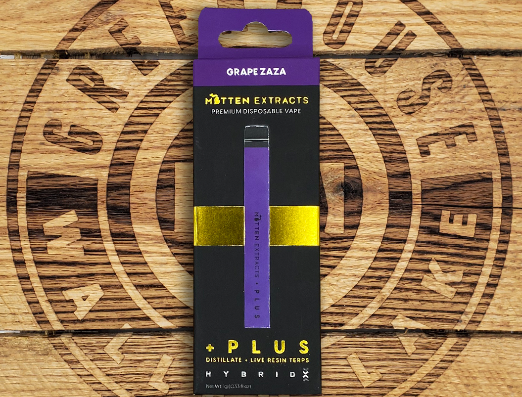 Photograph of product: Mitten Extracts | + Grape Zaza | 1g AIO Vape