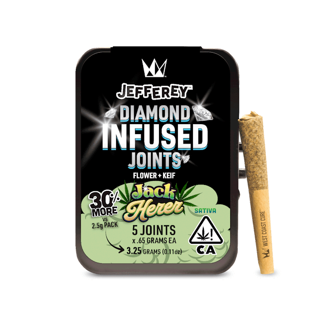 Photograph of product: Jack Herer | Jefferey .65g 5 Pack Prerolls - 