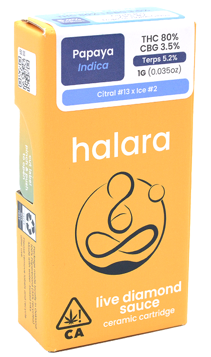 Photograph of Product: Halara | Papaya Runtz LDS | 1G Cartridge