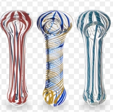 Photograph of product: 4.5" Translucent Color Hand Pipe -dark Blue (YBW)