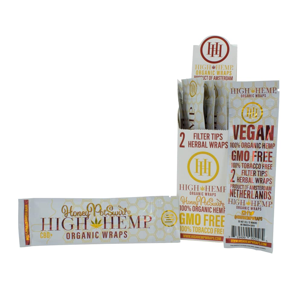Photograph of product: High Hemp Wraps Honey Pot Swirl 2pk