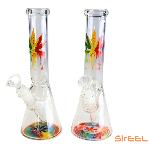 Photograph of product: $30 420 Drip and Rip Technicolor Beaker Bong